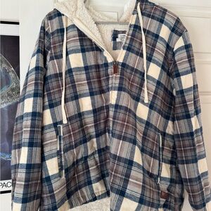 L.L. Bean Off-White Sherpa Jacket